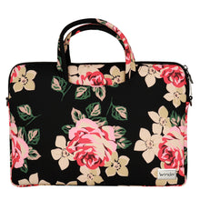 Заредете изображение във визуализатора на галерията – Wonder Briefcase Laptop 15-16 inches black and roses
