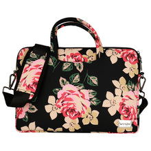 Заредете изображение във визуализатора на галерията – Wonder Briefcase Laptop 15-16 inches black and roses
