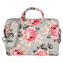 Заредете изображение във визуализатора на галерията – Wonder Briefcase Laptop 17 inches grey and roses
