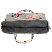 Заредете изображение във визуализатора на галерията – Wonder Briefcase Laptop 13-14 inches grey and roses

