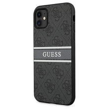 Заредете изображение във визуализатора на галерията – Original Case GUESS 4G Stripe GUHCN614GDGR for Iphone 11/ Xr Gray
