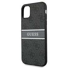 Заредете изображение във визуализатора на галерията – Original Case GUESS 4G Stripe GUHCN614GDGR for Iphone 11/ Xr Gray
