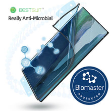 Заредете изображение във визуализатора на галерията – Bestsuit Flexible Full Glue 5D Hybrid Tempered Glass for SAMSUNG GALAXY S22 Black (hot bending)
