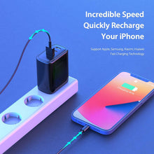 Заредете изображение във визуализатора на галерията – Wall charger Dux Ducis C110 Super Si - USB + 2xType C - PD 65W 5A black
