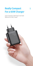 Заредете изображение във визуализатора на галерията – Wall charger Dux Ducis C110 Super Si - USB + 2xType C - PD 65W 5A black
