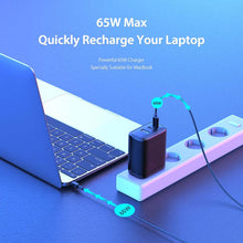 Заредете изображение във визуализатора на галерията – Wall charger Dux Ducis C110 Super Si - USB + 2xType C - PD 65W 5A black
