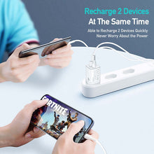 Заредете изображение във визуализатора на галерията – Wall charger Dux Ducis C80 Super Si - USB + Type C - PD 30W QC 3.0 18W 3A white

