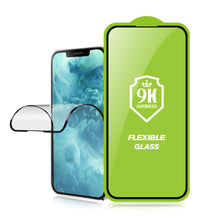 Заредете изображение във визуализатора на галерията – Bestsuit Flexible Full Glue 5D Hybrid Tempered Glass for IPHONE 11 Black
