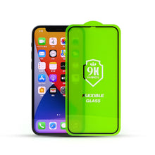 Заредете изображение във визуализатора на галерията – Bestsuit Flexible Full Glue 5D Hybrid Tempered Glass for IPHONE 13 PRO MAX Black
