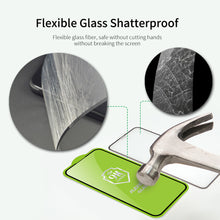 Заредете изображение във визуализатора на галерията – Bestsuit Flexible Full Glue 5D Hybrid Tempered Glass for IPHONE 13 PRO MAX Black
