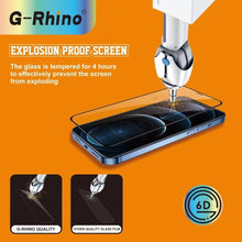 Заредете изображение във визуализатора на галерията – G-Rhino Full Glue 6D Tempered Glass for IPHONE 6/6S Black - 10 PACK
