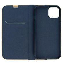 Заредете изображение във визуализатора на галерията – Book Case with frame for Iphone 13 Pro Max navy
