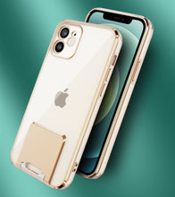 Заредете изображение във визуализатора на галерията – Tel Protect Kickstand Luxury Case for Iphone 13 Pro Gold
