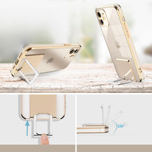 Заредете изображение във визуализатора на галерията – Tel Protect Kickstand Luxury Case for Iphone 13 Pro Gold
