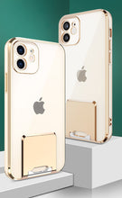 Заредете изображение във визуализатора на галерията – Tel Protect Kickstand Luxury Case for Iphone 13 Gold
