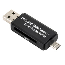 Заредете изображение във визуализатора на галерията – Card reader CR03 OTG Micro SD + SD - Micro USB + USB
