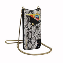 Заредете изображение във визуализатора на галерията – BAG - SNAKE Leather Case - IPHONE XR White
