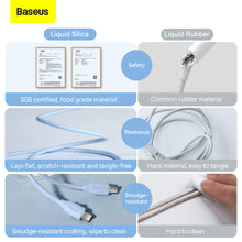 Заредете изображение във визуализатора на галерията – Baseus Cable Jelly Liquid Silica Gel - Type C to Type C - 100W 5A 1,2 metres (CAGD030003) blue
