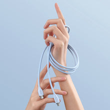 Заредете изображение във визуализатора на галерията – Baseus Cable Jelly Liquid Silica Gel - Type C to Type C - 100W 5A 1,2 metres (CAGD030003) blue
