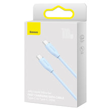 Заредете изображение във визуализатора на галерията – Baseus Cable Jelly Liquid Silica Gel - Type C to Type C - 100W 5A 1,2 metres (CAGD030003) blue

