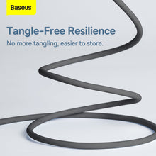 Заредете изображение във визуализатора на галерията – Baseus Cable Jelly Liquid Silica Gel - Type C to Type C - 100W 5A 1,2 metres (CAGD030001) black
