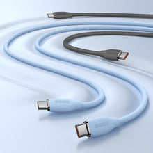 Заредете изображение във визуализатора на галерията – Baseus Cable Jelly Liquid Silica Gel - Type C to Type C - 100W 5A 1,2 metres (CAGD030001) black
