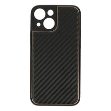 Заредете изображение във визуализатора на галерията – TEL PROTECT Leather Carbon Case for Iphone 13 Mini Black
