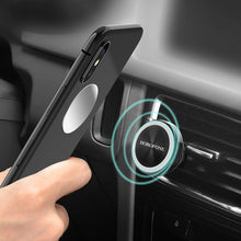 Заредете изображение във визуализатора на галерията – Borofone Car holder BH6 Platinum magnetic, air vent mount silver
