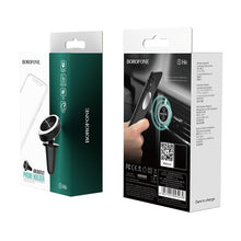 Заредете изображение във визуализатора на галерията – Borofone Car holder BH6 Platinum magnetic, air vent mount silver
