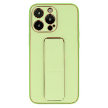 Заредете изображение във визуализатора на галерията – TEL PROTECT Leather Luxury Stand Case for Iphone 11 Pro Mint

