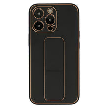 Заредете изображение във визуализатора на галерията – TEL PROTECT Leather Luxury Stand Case for Iphone 13 Mini Black
