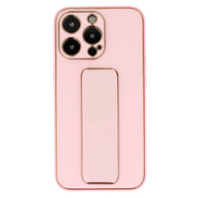 Заредете изображение във визуализатора на галерията – TEL PROTECT Leather Luxury Stand Case for Iphone 13 Mini Light pink
