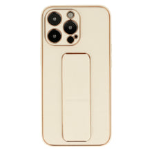 Заредете изображение във визуализатора на галерията – TEL PROTECT Leather Luxury Stand Case for Iphone 13 Mini Gold
