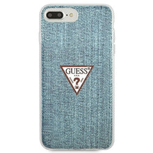 Заредете изображение във визуализатора на галерията – Original Case GUESS Jeans Collection GUHCI8LPCUJULLB for Iphone 7 Plus/8 Plus Blue

