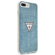 Заредете изображение във визуализатора на галерията – Original Case GUESS Jeans Collection GUHCI8LPCUJULLB for Iphone 7 Plus/8 Plus Blue
