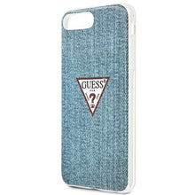 Заредете изображение във визуализатора на галерията – Original Case GUESS Jeans Collection GUHCI8LPCUJULLB for Iphone 7 Plus/8 Plus Blue
