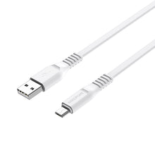 Заредете изображение във визуализатора на галерията – Borofone Cable BX23 Wide Power - USB to MicroUSB - 2,4A 1 metre white
