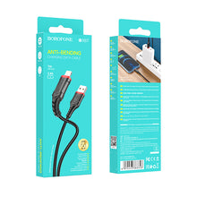 Заредете изображение във визуализатора на галерията – Borofone Cable BX67 - USB to Lightning - 2,4A 1 metre black
