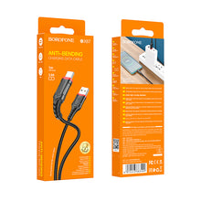 Заредете изображение във визуализатора на галерията – Borofone Cable BX67 - USB to Type C - 3A 1 metre black
