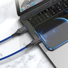 Заредете изображение във визуализатора на галерията – Borofone Cable BX67 - USB to Lightning - 2,4A 1 metre blue
