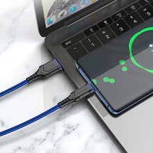 Заредете изображение във визуализатора на галерията – Borofone Cable BX67 - USB to Type C - 3A 1 metre blue
