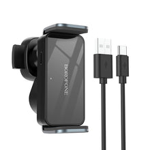 Заредете изображение във визуализатора на галерията – Borofone Car holder BH66 Smart with air vent mount black
