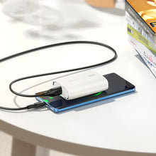 Заредете изображение във визуализатора на галерията – Borofone Power Bank 10000mAh BJ21 - USB + Type C - PD 20W QC 3.0 18W white
