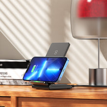 Заредете изображение във визуализатора на галерията – Borofone Wireless induction charger BQ16 Cool Creation with stand 15W black
