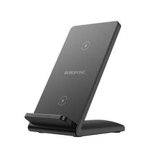Заредете изображение във визуализатора на галерията – Borofone Wireless induction charger BQ16 Cool Creation with stand 15W black
