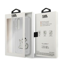 Заредете изображение във визуализатора на галерията – Original Pouch KARL LAGERFELD Choupette Eat Hard Case KLHCS21FCFNRC for Samsung Galaxy S21 FE Transparent
