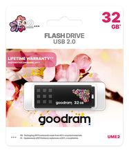 Заредете изображение във визуализатора на галерията – GOODRAM UME2 Pendrive - 32GB USB 2.0 Spring Black
