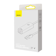 Заредете изображение във визуализатора на галерията – Baseus Adapter Lite Series - Type C to RJ45 - 1000 Mbps (WKQX000302) white
