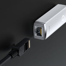 Заредете изображение във визуализатора на галерията – Baseus Adapter Lite Series - Type C to RJ45 - 1000 Mbps (WKQX000302) white
