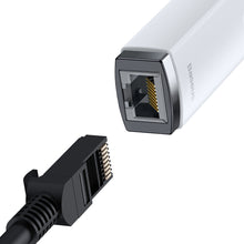 Заредете изображение във визуализатора на галерията – Baseus Adapter Lite Series - USB to RJ45 - 1000 Mbps (WKQX000102) white
